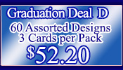 Graduation Ass't, 60 Packs of 3 Graduation Ass't, 60 Packs of 3
