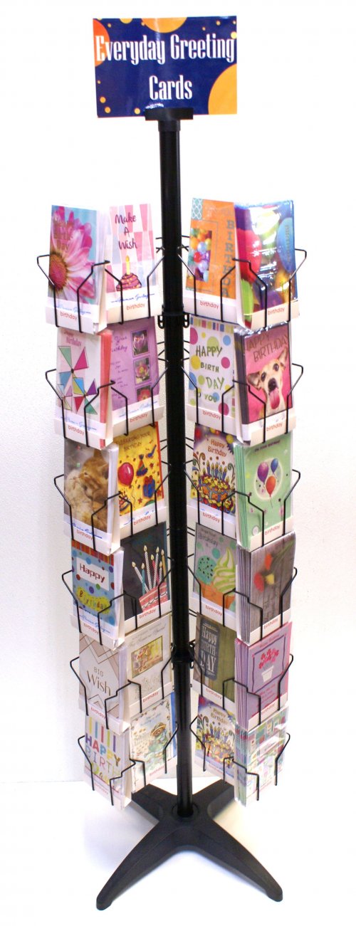 72 Pocket Spinner Rack w/ 72 dozen Popular Greeting Cards