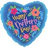 18" Happy Mother's Day Blue Garden