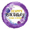 18" Happy Birthday Purple