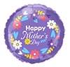 18" Happy Mother's Day Purple Flower Boarder
