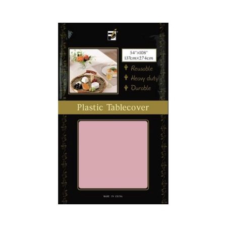 Pink Rectangular Table Cover - Click Image to Close