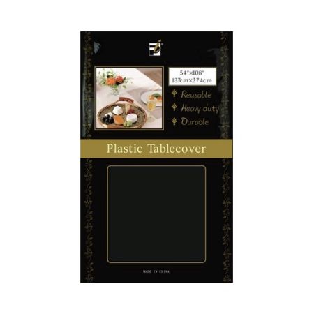 Black Rectangular Table Cover