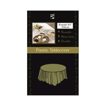 Gold Round Table Cover