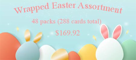 Wrapped Easter Assortment, 48 packs of 6 cards.