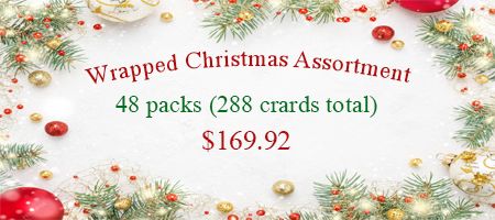 Wrapped Christmas Assortment, 48 packs of 6 cards.