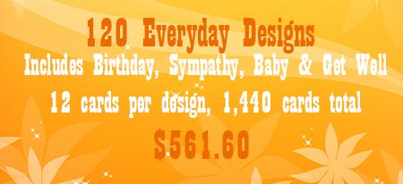 120 Assorted Unwrapped Everyday Designs Including Birthday, Baby - Click Image to Close