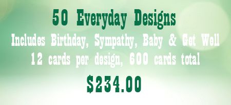 50 Assorted Unwrapped Everyday Designs Including Birthday, Baby, - Click Image to Close