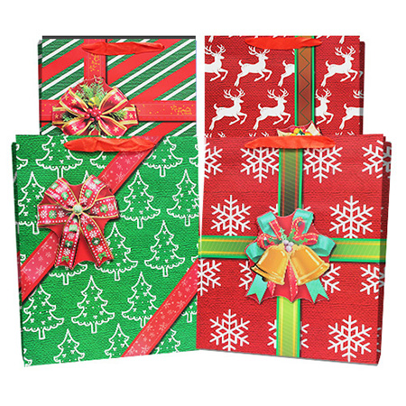 Large Christmas Matte Gift Bag