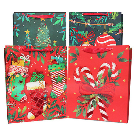 Large Christmas Matte Gift Bag
