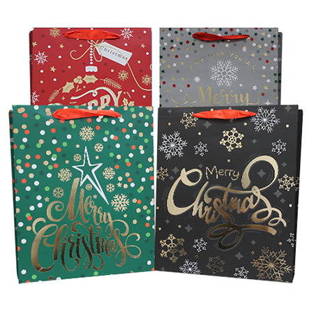Medium Christmas Matte w/ Foil Gift Bag